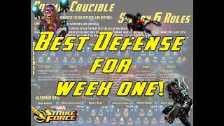 NEW CRUCIBLE DEFENSES  MSF  Marvel Strike Force [upl. by Gnivri]