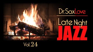 Late Night Jazz  Vol24  Smooth Jazz Saxophone Instrumental Music for Relaxing and Romance [upl. by Davine]