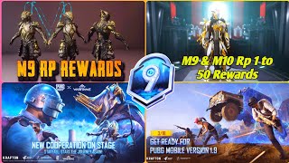 M9 Royale Pass 1 To 50 Rewards Leaks  M9 amp M10 1 to 50 Rp Leaks  19 Update Release Date PubgBGMI [upl. by Htiekal852]