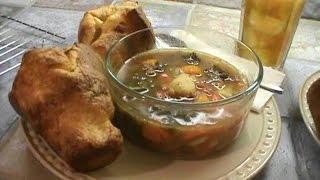 Home Made Soup With Popovers [upl. by Mischa]