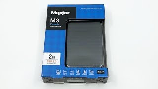 Maxtor M3 Portable External Hard Drive 2 To USB 30 [upl. by Iruj]