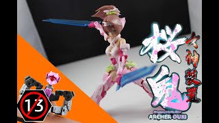 Stopmotion Model Review 009  Megami Device 062 Asra Archer Ouki [upl. by Erdnuaed]