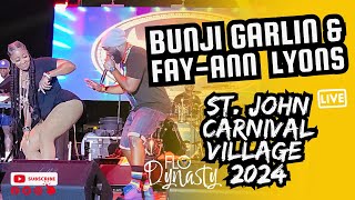 Bunji Garlin amp FayAnn Lyons Mash Up St John Carnival Village 2024 usvi trinidadian carnival [upl. by Bernadene567]