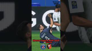 MANUEL UGARTE RED CARDED PSG vs Rennes [upl. by Edora]