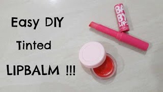 2 Easy DIY Tinted Lip Balm Recipes Without Beeswax [upl. by Ecnatsnok933]