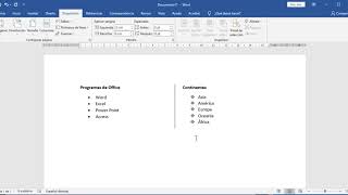 Numeración y viñetas en Word [upl. by Benisch]