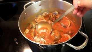 Italian Linguini With Red Clam Sauce [upl. by Gadmon]