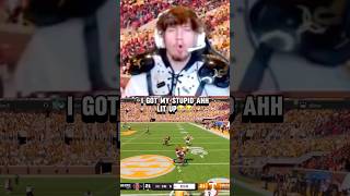 BRO POPPED OFF MY CHIN STRAP😂😂 college collegefootball ncaafootball ncaa ncaa25 viral shorts [upl. by Yral]