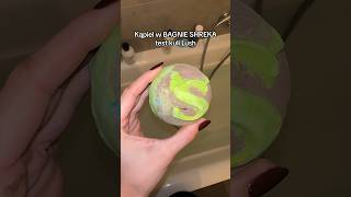 Bagienna kula Lush x Shrek 💚 TEST 💚 test kosmetyki bathbomb shorts [upl. by Eiramenna]