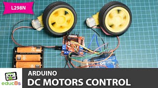 How to control a DC motor with L298N driver and Arduino Uno [upl. by Ynohtnakram]