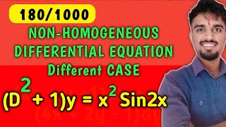 1801000  NonHomogeneous Differential Equation by Eulers Formula [upl. by Attiuqram]