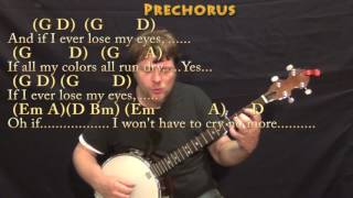 Moonshadow Cat Stevens Banjo Cover Lesson with ChordsLyrics [upl. by Aiekahs]