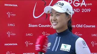 Minjee Lee Round 3 Interview 2019 Honda LPGA Thailand [upl. by Zeb987]