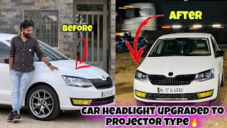 Headlight upgraded😍 powerful projector ലൈറ്റ് വെച്ചപ്പോൾ🔥💥 [upl. by Ignacio143]