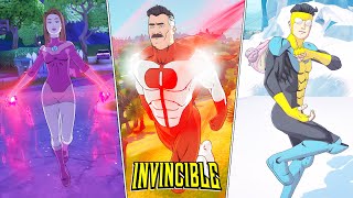 Fortnite INVINCIBLE Skins Bundle GAMEPLAY and Item Shop Atom Eve OmniMan and Invincible [upl. by Keslie903]