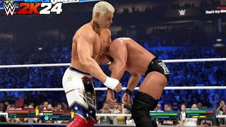 Cody Rhodes amp Randy Orton vs Gunther amp Ludwig Kaiser  Friday Night SmackDown Full Match  WWE 2K24 [upl. by Nylaehs174]