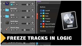 Freeze Tracks in Logic Pro X Tutorial [upl. by Mcmullan]