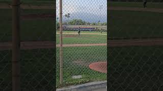 double to start the game baseball pall littleleague [upl. by Akinnor]