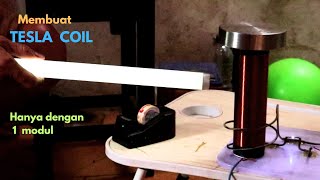 Membuat Tesla Coil Sederhana Gampang Mudah Dibuat Untuk Pemula [upl. by Rayford700]