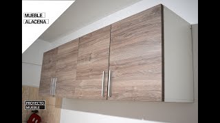 COMO HACER MUEBLE ALACENA PARA COCINA  PROYECTO MUEBLE [upl. by Yrneh]