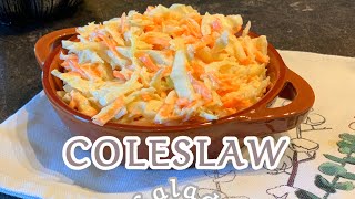 Creamy and easy coleslaw salad coleslawrecipe [upl. by Cavan]