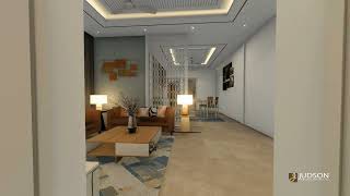 Luxurious Living 3D View of a Stylish 3BHK Apartment in Asset Platina  Interior Designing  Judson [upl. by Tyson]