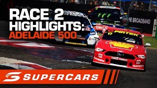 Highlights Race 2 Adelaide 500  Supercars 2020 [upl. by Yelats]