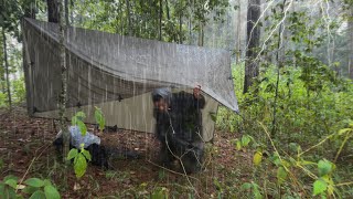 Super Long Heavy Rain with Thunderstorm‼️ 4 Days Camping in Heavy Rain with Thunderstorms‼️ ASMR [upl. by Pepito73]