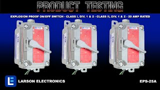 Explosion Proof OnOff Switch  Class I Div 1 amp 2  Class II Div 1 amp 2  20 Amp Rated [upl. by Fax]