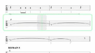 ERIC CHURCH ● Creepin  Isolated Bass  TAB [upl. by Zarihs107]