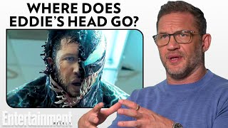 Tom Hardy Debunks Venom Fan Theories with Director Kelly Marcel  Entertainment Weekly [upl. by Ahsimrac]