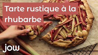 Recette de la tarte rustique à la rhubarbe [upl. by Robinson377]