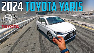 Toyota Yaris 2024 Sedan  Full POV Test Drive  UAE [upl. by Mundford30]