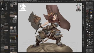 003  🎨 Sculpting amp Gaming 3D Character Creation in ZBrush  Break Time Fun 🎮 [upl. by Liatris]