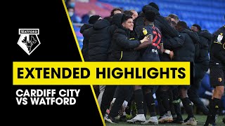 CARDIFF CITY 12 WATFORD  EXTENDED HIGHLIGHTS  LATE LATE WINNER [upl. by Aurel]