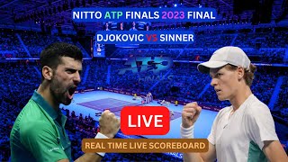 Novak Djokovic Vs Jannik Sinner LIVE Score UPDATE Today Tennis Final Match Nitto ATP Finals 2023 [upl. by Gassman5]