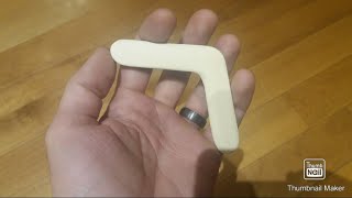 Mini boomerang in legno fai da te  Mini boomerang DIY [upl. by Creighton582]