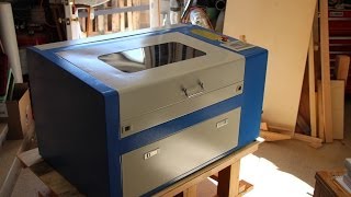 50 Watt CO2 Laser engraver cutter from China Unboxing and overview [upl. by Nehtan]