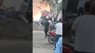 Bokaro Garga Bridge Fire Accident  Diwali 2024  Near Amrut Park bokarosteelcity accident [upl. by Susej]