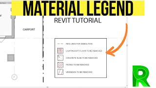 Material Hatch Legend in Revit [upl. by Atinit710]