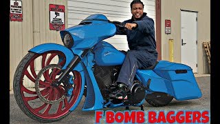 CUSTOM F BOMB BAGGERS ON 30 INCH WHEELS AMAZING [upl. by Naret]