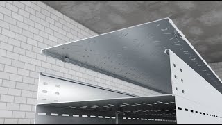 Mounting of BKRS Walkable Cable Tray System – OBO Bettermann [upl. by Aerdnaeel559]