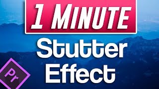 Premiere Pro  How to do Stutter Effect [upl. by Sikata]