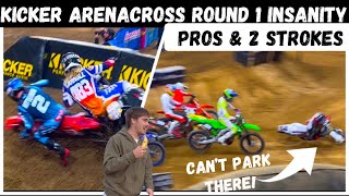 Craziest ArenaCrash Yet Kicker Arenacross Opener was EPIC Carnage All Day Long [upl. by Ahsikram828]