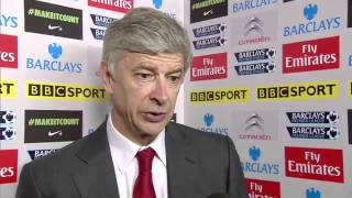 Arsene Wenger Post Match Interview Arsenal 10 Man City [upl. by Anwahsed81]