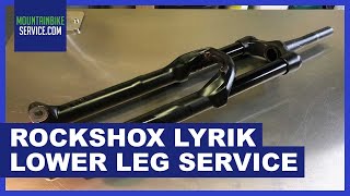 How to do a Rockshox Lyrik lower leg service [upl. by Pegeen]