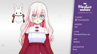 【Showcase】Hanamiya Chii  Live2D Vtuber Model [upl. by Sale194]