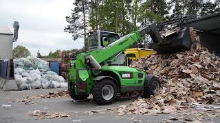 SENNEBOGEN 355 E  Papierrecycling bei Bergler Recycling Deutschland [upl. by Odnomra]