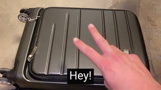 Honest Review Carry On Luggage 22x14x9 Airline Approved [upl. by Leschen]