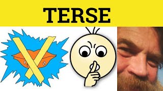 🔵 Terse  Terse Meaning  Terse Examples  Terse in a Sentence  Terse Defined Terse Explained Terse [upl. by Anaynek]